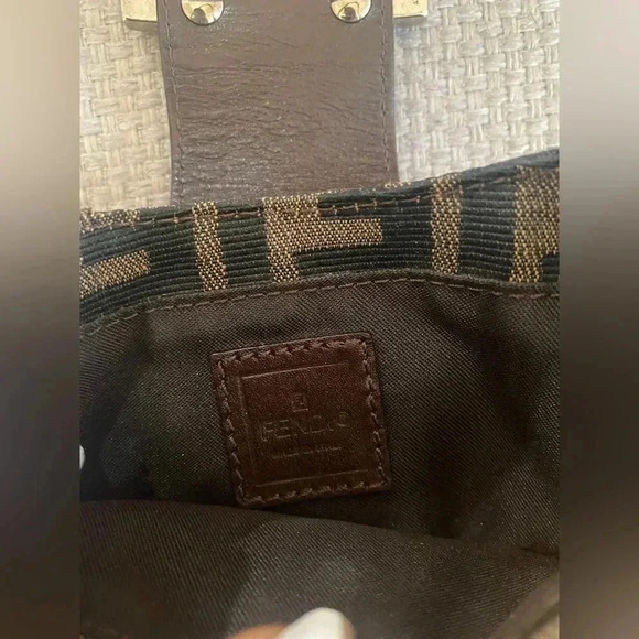 Authentic FENDI Zucca Canvas Micro Handbag - Picture 9 of 13